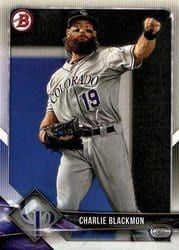 2018 Bowman Base Set Charlie Blackmon #53 card