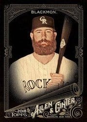 2018 Topps Allen & Ginter X Base Set Charlie Blackmon #251 card