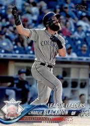 2018 Topps Base Set Charlie Blackmon #273 card