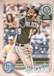 2018 Topps Gypsy Queen Base Set Charlie Blackmon #287 card