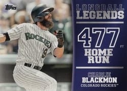 2018 Topps Longball Legends Charlie Blackmon #LL-16 card