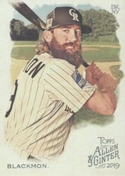 2019 Topps Allen & Ginter Base Set Charlie Blackmon #108 card