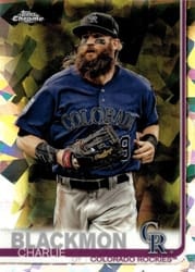 2019 Topps Chrome Sapphire Edition Base Set Charlie Blackmon #16 card