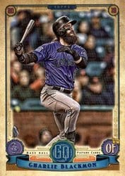 2019 Topps Gypsy Queen Base Set Charlie Blackmon #11 card