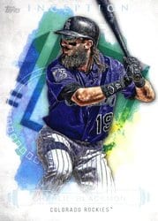 2019 Topps Inception Base Set Charlie Blackmon #76 card