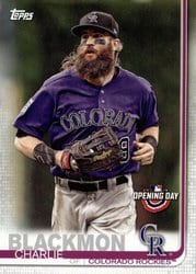 2019 Topps Opening Day Base Set Charlie Blackmon #19 card