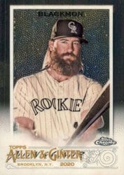 2020 Topps Allen & Ginter Chrome Base Set Charlie Blackmon #250 card