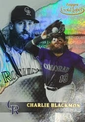 2020 Topps Gold Label Base Set Charlie Blackmon #37 card