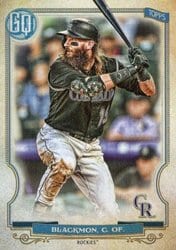 2020 Topps Gypsy Queen Base Set Charlie Blackmon #103 card