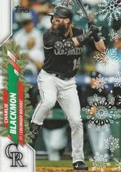 2020 Topps Holiday Base Set Charlie Blackmon #HW95 card