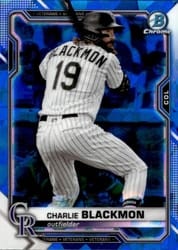 2021 Bowman Chrome Sapphire Edition Base Set Charlie Blackmon #15 card