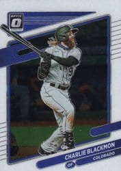 2021 Donruss Optic Base Set Charlie Blackmon #128 card