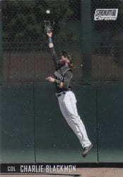 2021 Stadium Club Chrome Base Set Charlie Blackmon #298 card