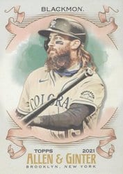 2021 Topps Allen & Ginter Base Set Charlie Blackmon #280 card