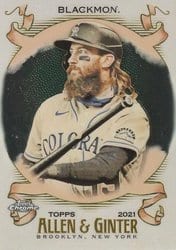 2021 Topps Allen & Ginter Chrome Base Set Charlie Blackmon #280 card