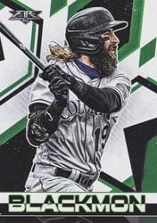 2021 Topps Fire Base Set Charlie Blackmon #85 card