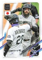 2021 Topps Japan Edition Base Set Charlie Blackmon #179 card