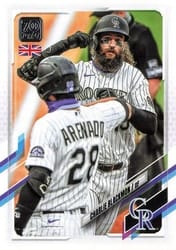 2021 Topps UK Edition Base Set Charlie Blackmon #107 card