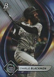 2022 Bowman Platinum Base Set Charlie Blackmon #15 card