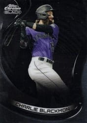 2022 Topps Chrome Black Base Set Charlie Blackmon #26 card