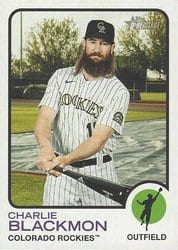 2022 Topps Heritage Base Set Charlie Blackmon #26 card