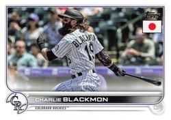 2022 Topps Japan Edition Base Set Charlie Blackmon #123 card
