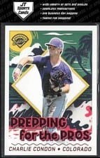 2024 Panini Prospect Edition Prepping for the Pros Charlie Condon #13 card