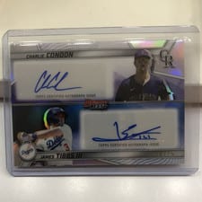 2025 Bowman's Best Dual Autographs Charlie Condon / James Tibbs III #DA-CT card