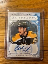 2023-24 Upper Deck Artifacts Autograph Facts Charlie Coyle #AF-CC card