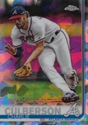 2019 Topps Chrome Sapphire Edition Base Set Charlie Culberson #369 card