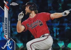 2020 Topps Chrome Sapphire Edition Base Set Charlie Culberson #77 card