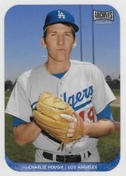 2018 Topps Archives Snapshots Base Charlie Hough #AS-CH card