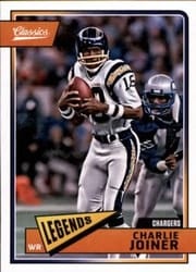 2018 Panini Classics Base Set Charlie Joiner #114 card