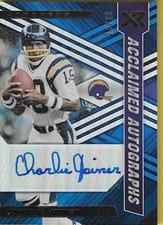 2022 Panini XR Acclaimed Autographs Charlie Joiner #ACA-CJ card