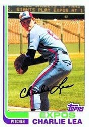 1982 Topps Base Set Charlie Lea #38 card