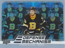 2022-23 Upper Deck Defense Mechanism Charlie McAvoy #DM-20 card