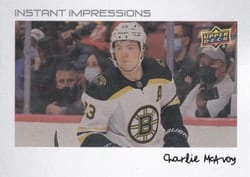 2022-23 Upper Deck Instant Impressions Charlie McAvoy #PZ-20 card