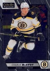 2023-24 O-Pee-Chee Platinum Base Set Charlie McAvoy #36 card