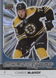 2025-26 Upper Deck Outburst Retro Young Guns Charlie McAvoy #OR-20 card