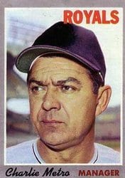 1970 Topps Base Set Charlie Metro #16 card