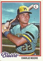 1978 Topps Base Set Charlie Moore #51 card