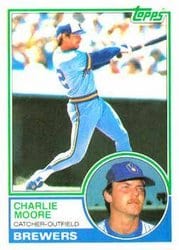 1983 Topps Base Set Charlie Moore #659 card