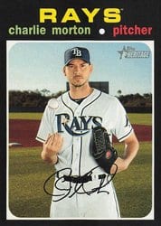 2020 Topps Heritage Base Set Charlie Morton #498 card