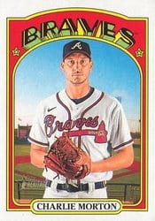 2021 Topps Heritage Base Set Charlie Morton #680 card