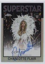 Charlotte Flair 2026 Topps Chrome WWE 1986 Topps Autographs card