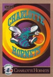 1990-91 SkyBox Base Set Charlotte Hornets Logo/Checklist #330 card