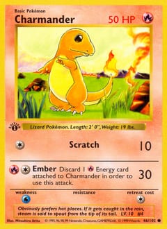 1999 Base Charmander #46 card