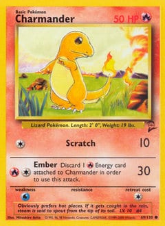 2000 Base Set 2 Charmander #69 card