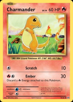 2016 Evolutions Charmander #9 card