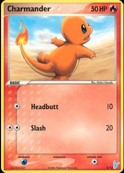 2006 EX Trainer Kit 2 Minun Charmander #2 card